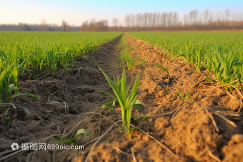 种植的谷物小麦